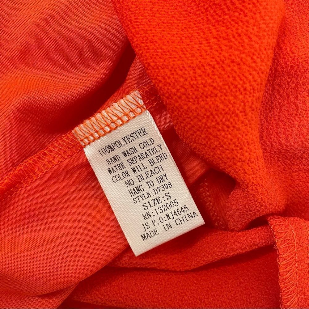 Entro | Dress/ orange/ cold shoulder - Picture 13 of 15